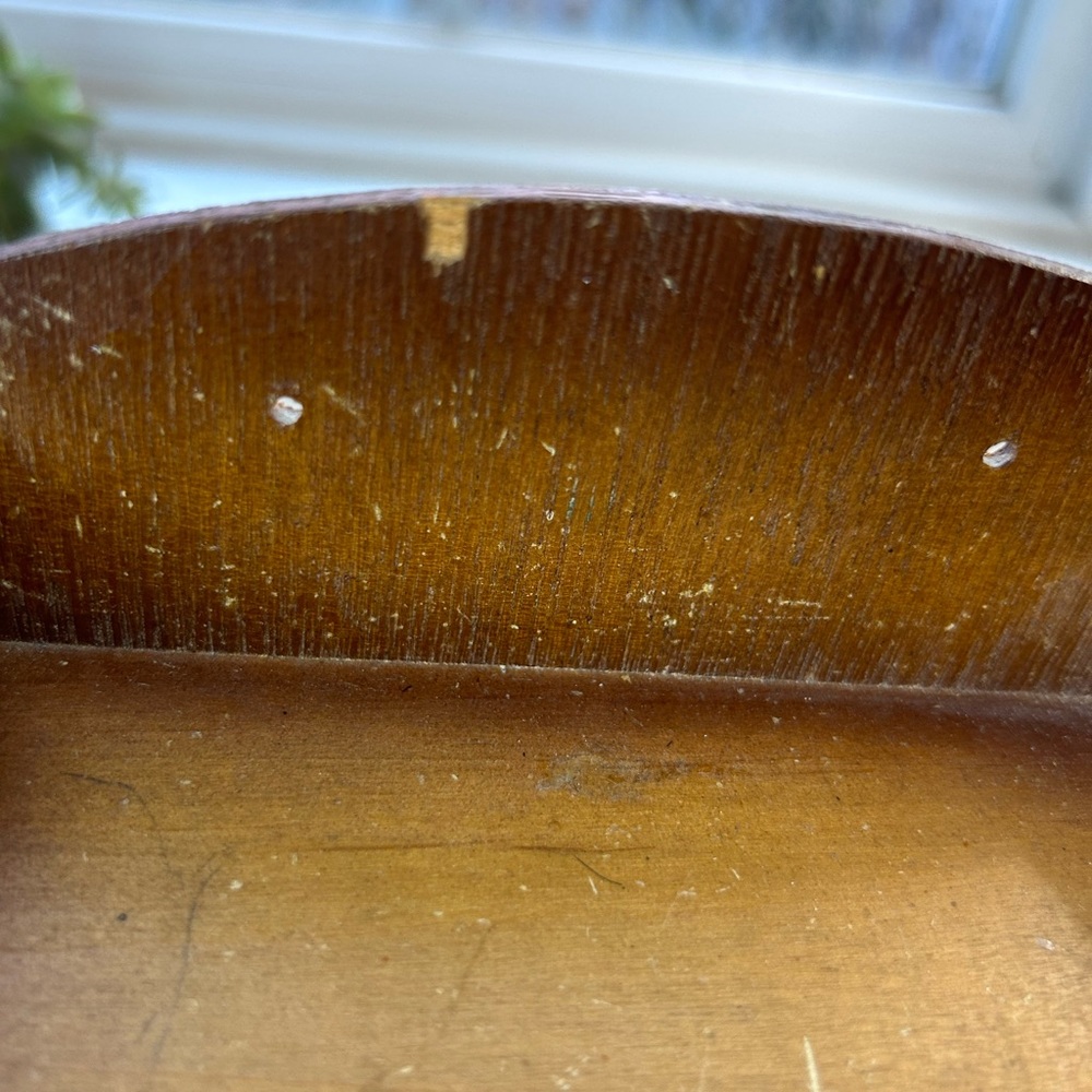 Vintage Enesco wood sewing wall hanging sewing box pulls drawers flowers farm - Picture 7 of 7